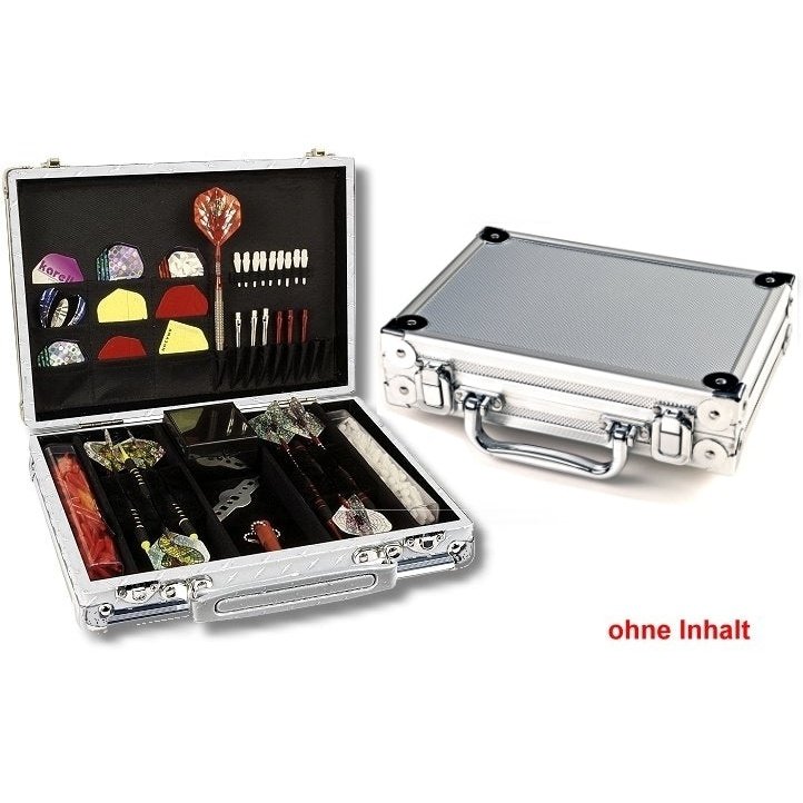 Karella - Dartkoffer Luxus Silber - Darttasche