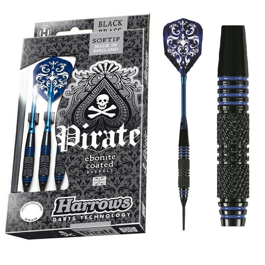 Harrows Pirate Fléchettes Soft Tip 18g - Lot De 3 - Design Audacieux Et Précis