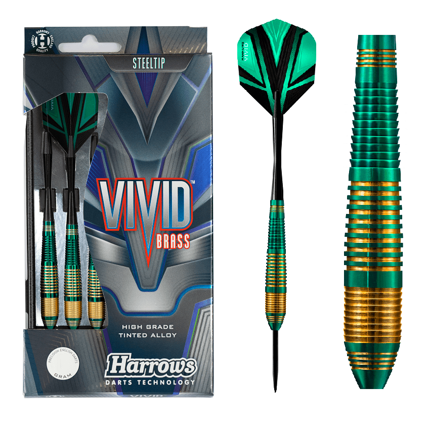 Harrows - Vivid Grün 22g oder 24g - Steeldart
