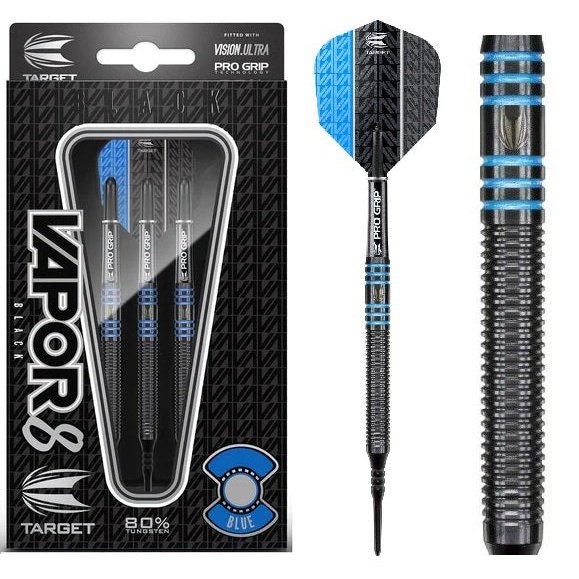 Target - Vapor8 Black 80% Tungsten Blau 18g - Softdart