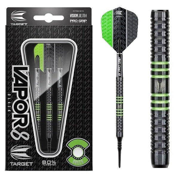 Target - Vapor8 Black 80% Tungsten Grün 18g - Softdart