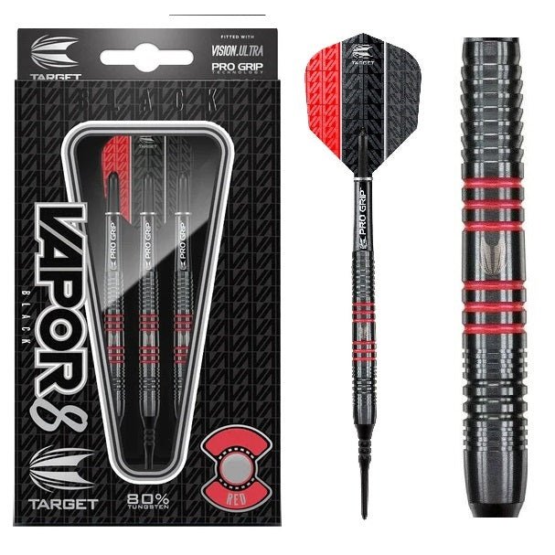 Target - Vapor8 Black 80% Tungsten Rot 19g - Softdart