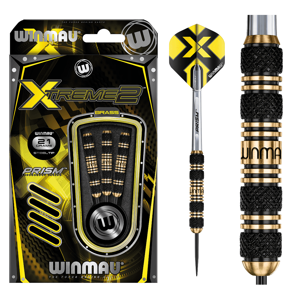 Winmau - Xtreme2 Schwarz 21g - Steeldart