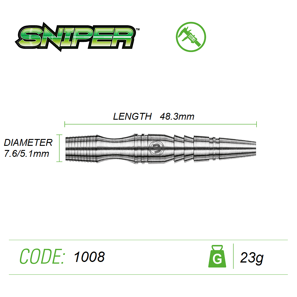 Winmau - Sniper 90% Tungsten 21g, 22g oder 23g - Steeldart