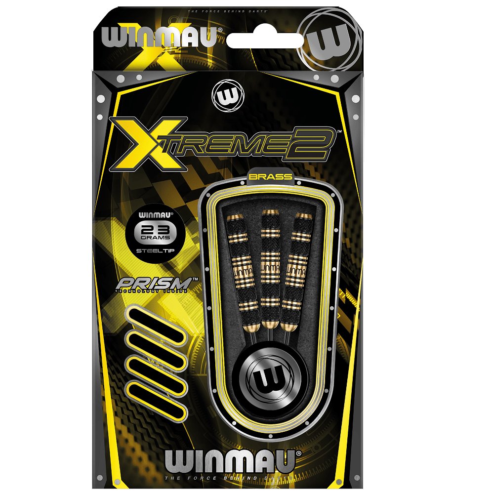 Winmau - Xtreme2 Schwarz 23g - Steeldart