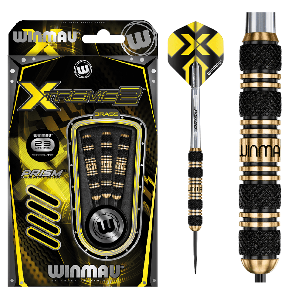 Winmau - Xtreme2 Schwarz 23g - Steeldart