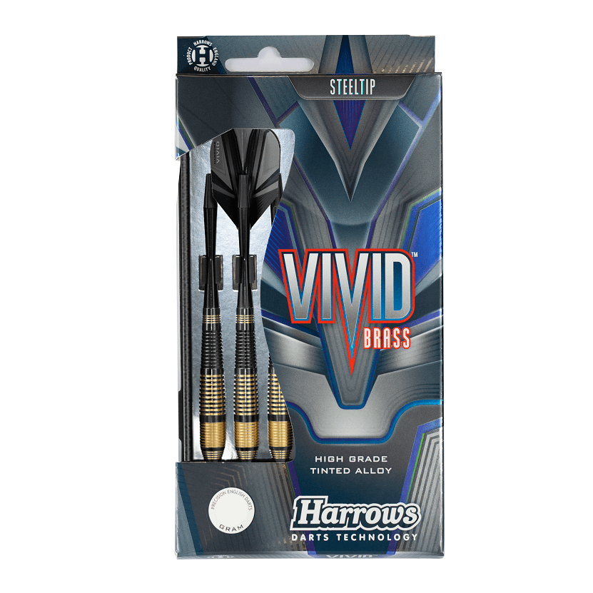 Harrows - Vivid Schwarz 21g, 23g oder 25g - Steeldart