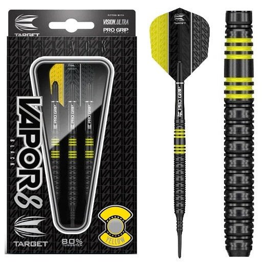 Target - Vapor8 Black 80% Tungsten Gelb 19g - Softdart