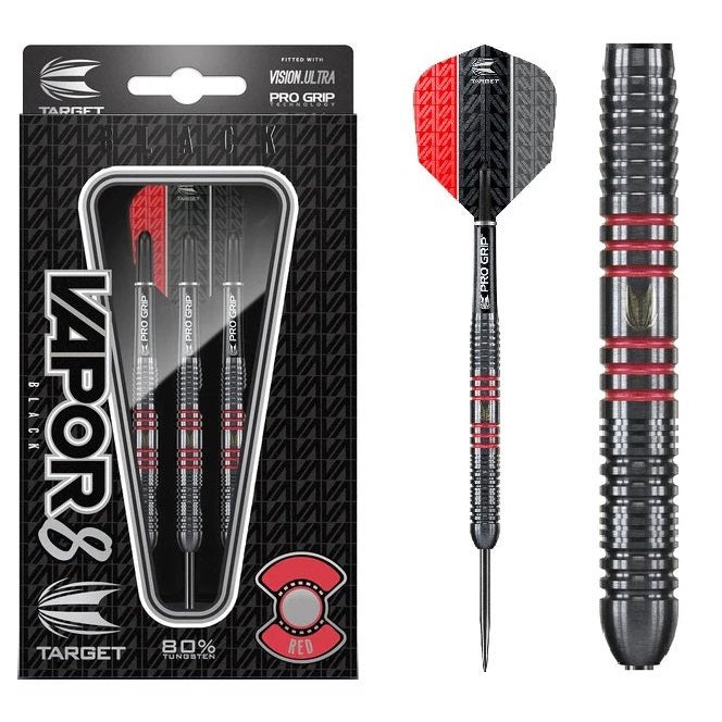 Target Vapor8 Black 80% Tungsten Rot 23g - Steeldart