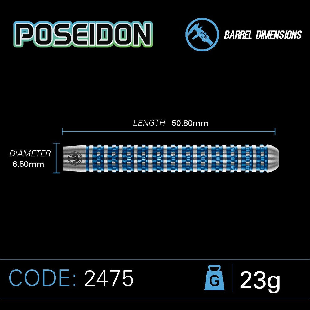 Winmau - Poseidon 90% Tungsten 23g - Steeldart